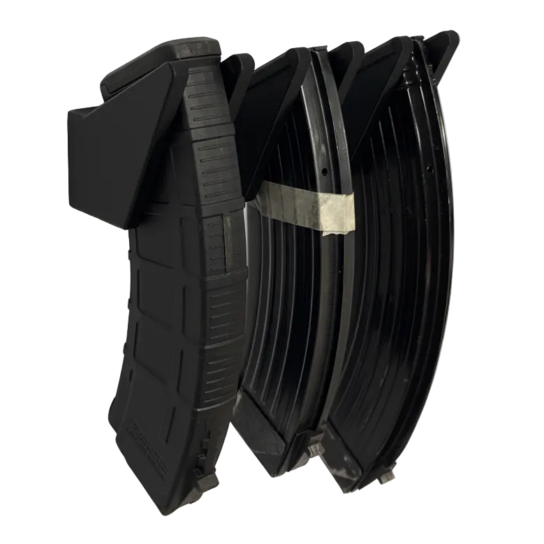 3d printed black magnetic magazine holder 