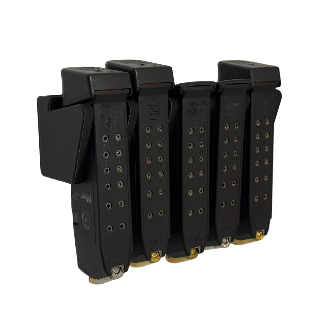Magnetic Glock Magazine holder with Glock Magazines