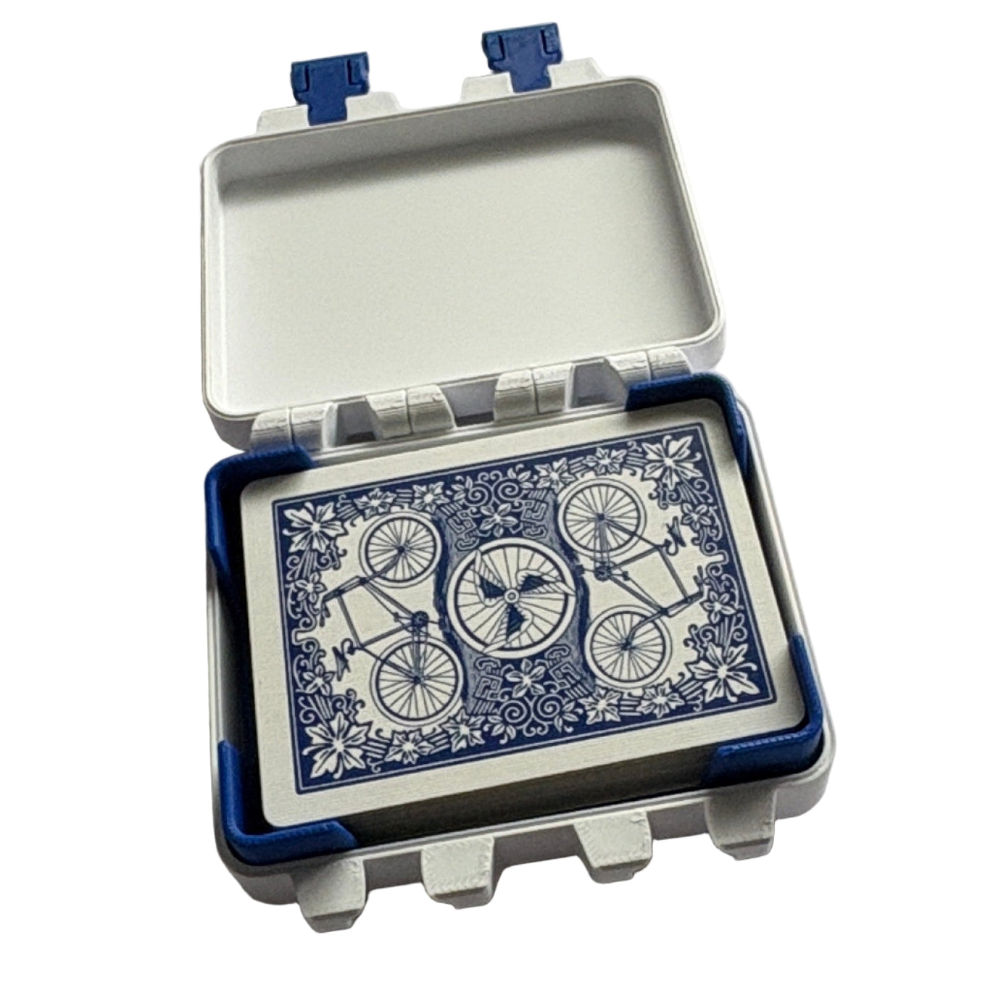 Playing cards in bicycle card box