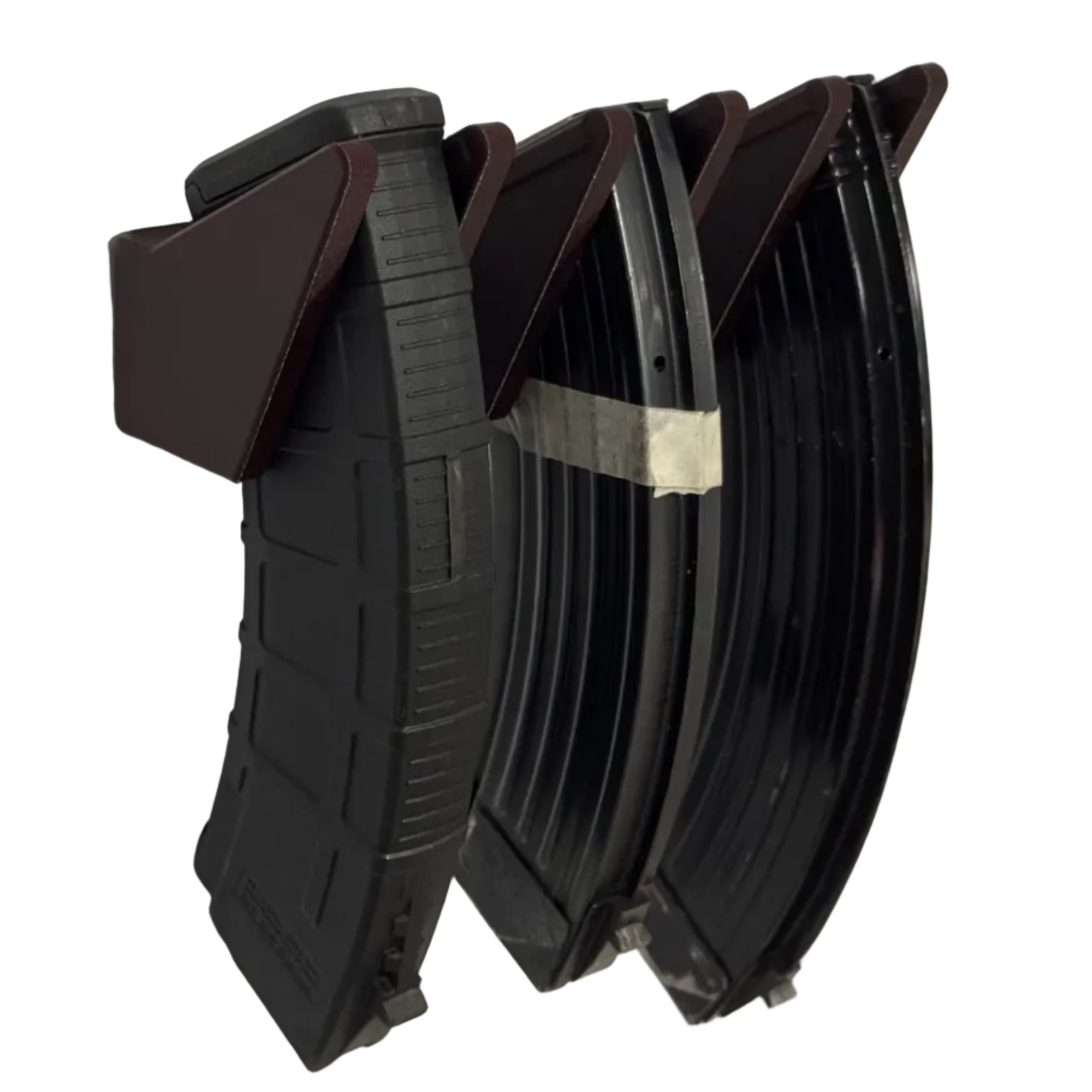 3d printed mahogany red/brown AK magnetic magazine holder
