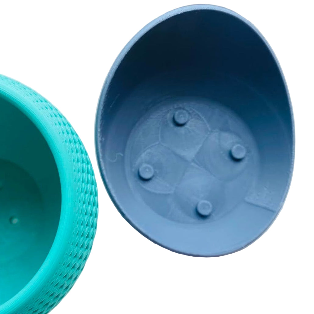 Teal Lattice planter tray