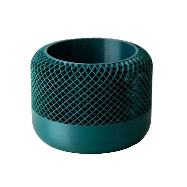 Clean verdant lattice planter lifestyle photo