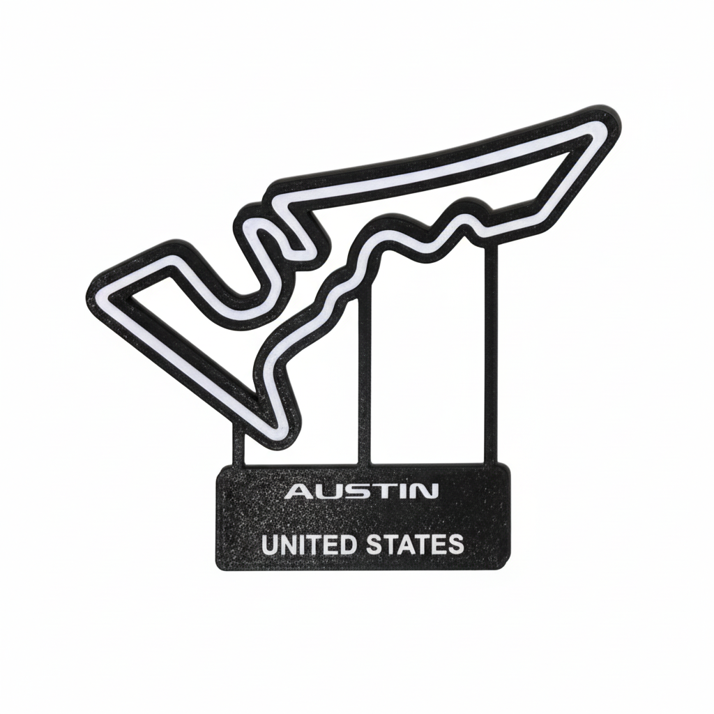 Austin United States F1 Track Art