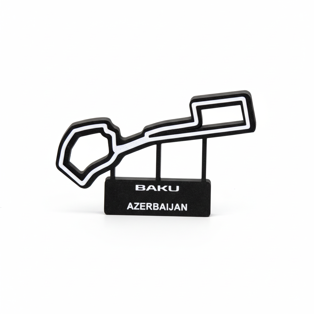 Baku Azerbaijan F1 Track Art - Resized