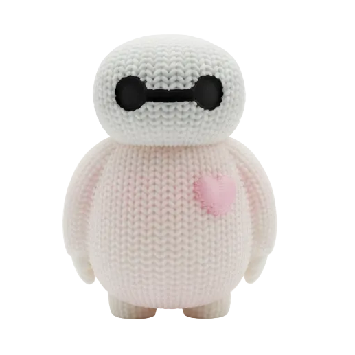 Baymax figure front view on white background - square format
