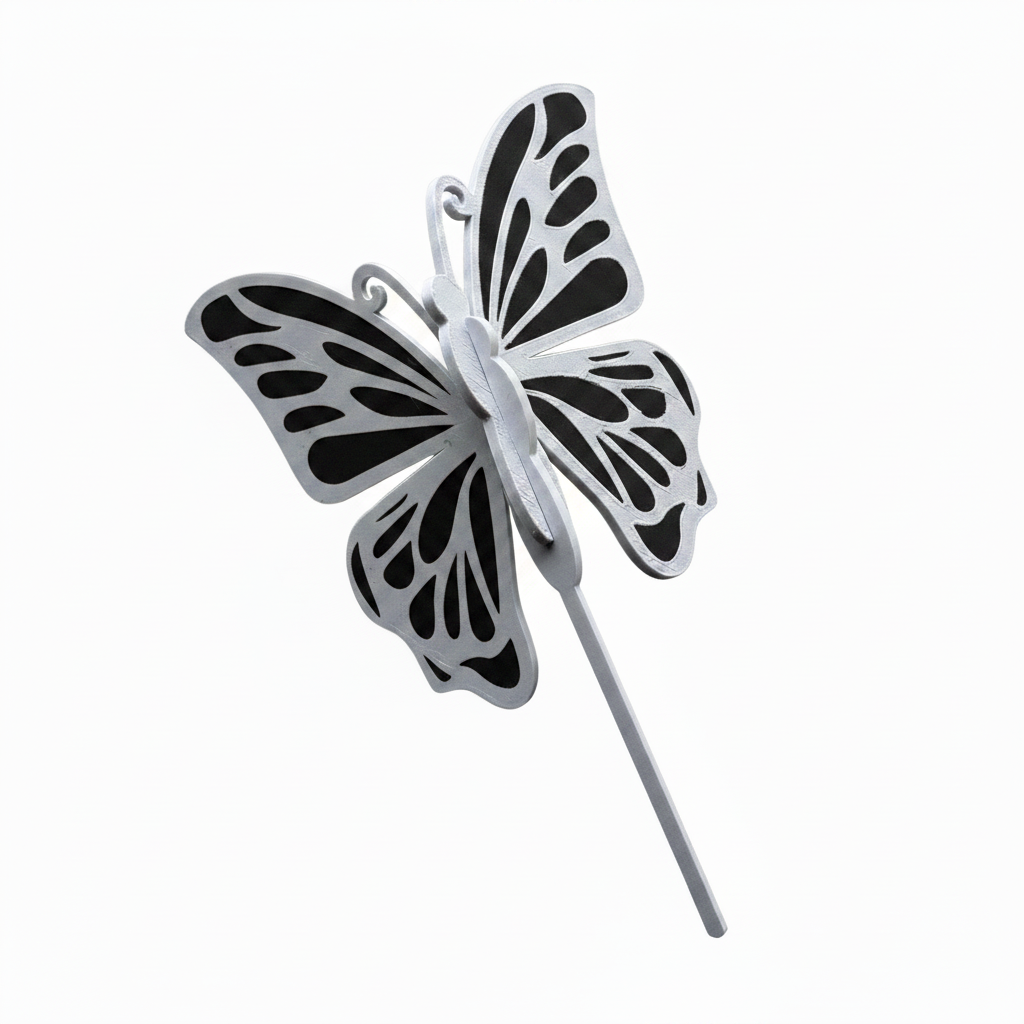Butterfly Cake Topper Black & White