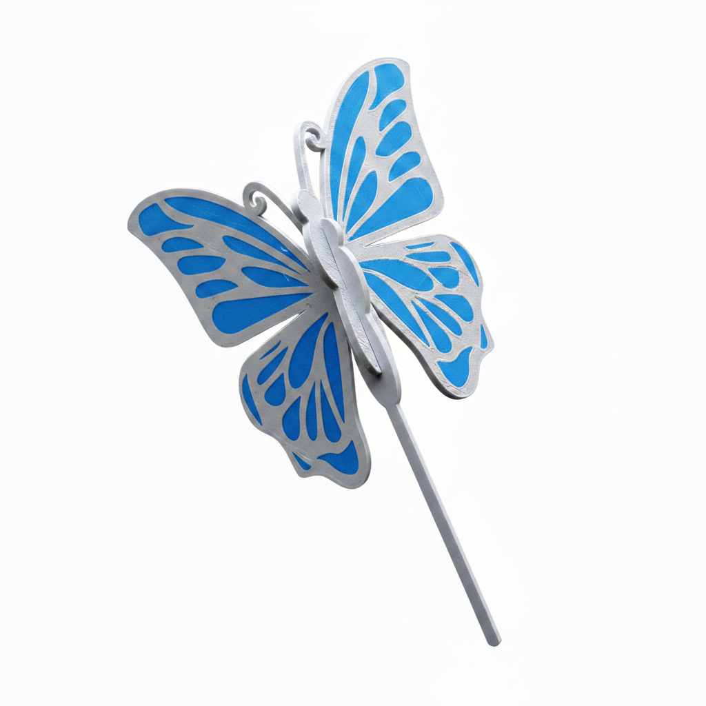 Butterfly Cake Topper Blue & White