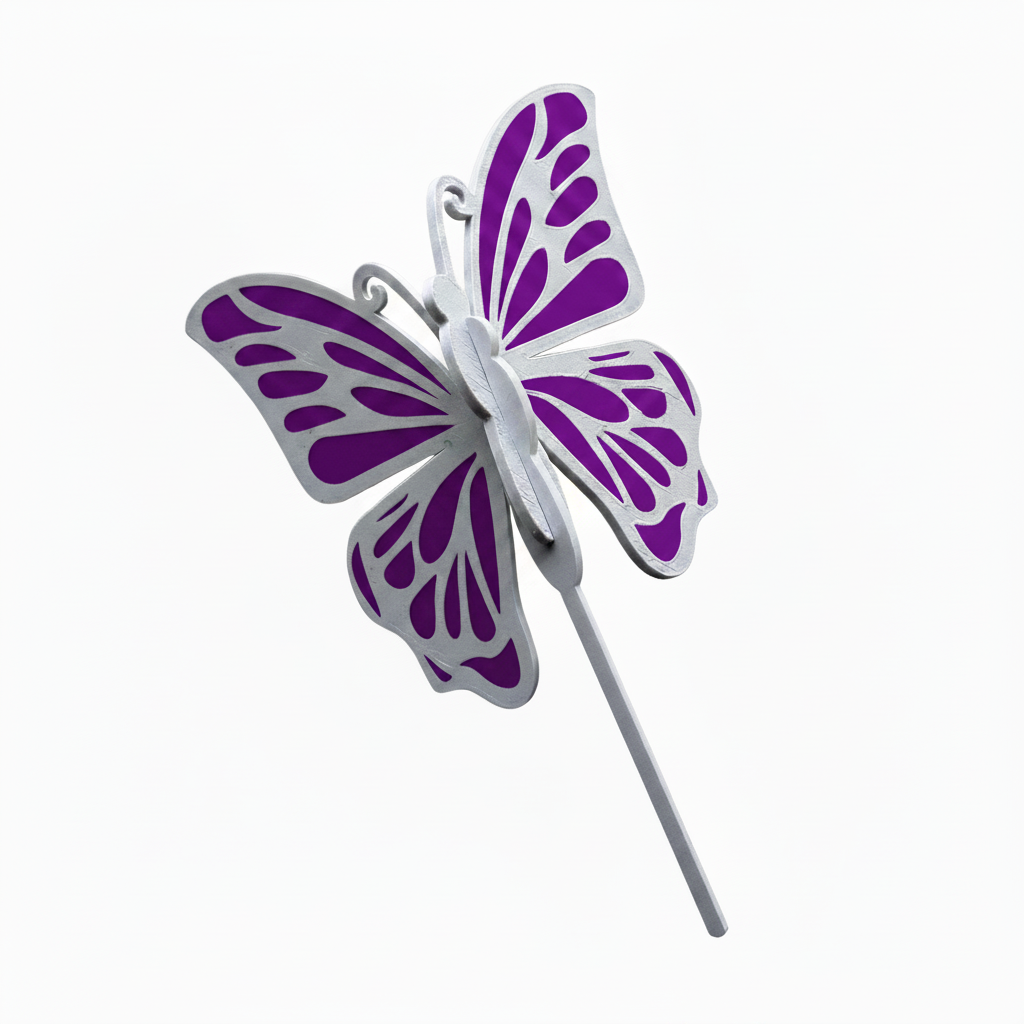 Butterfly Cake Topper Purple & White