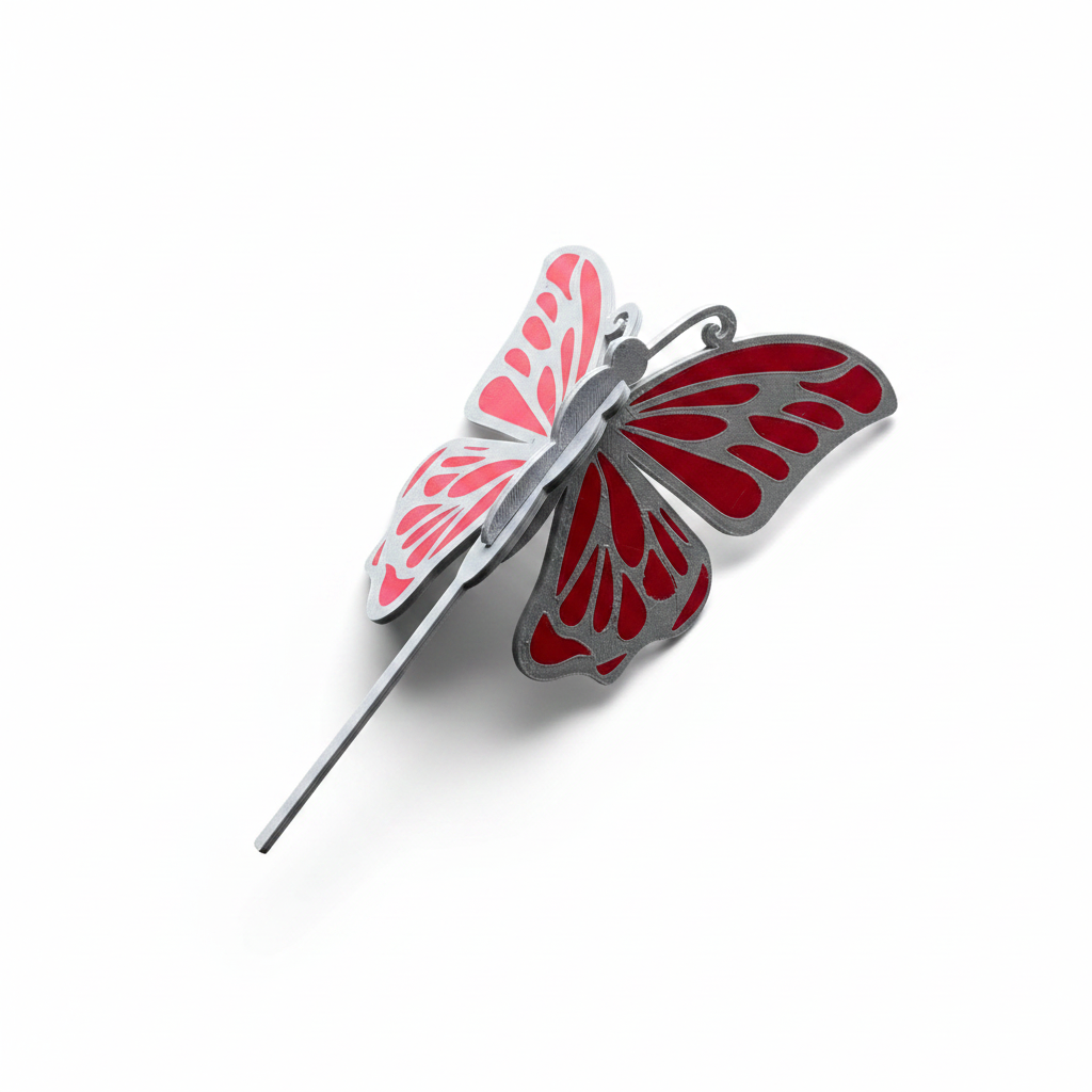 Butterfly Cake Topper Side View