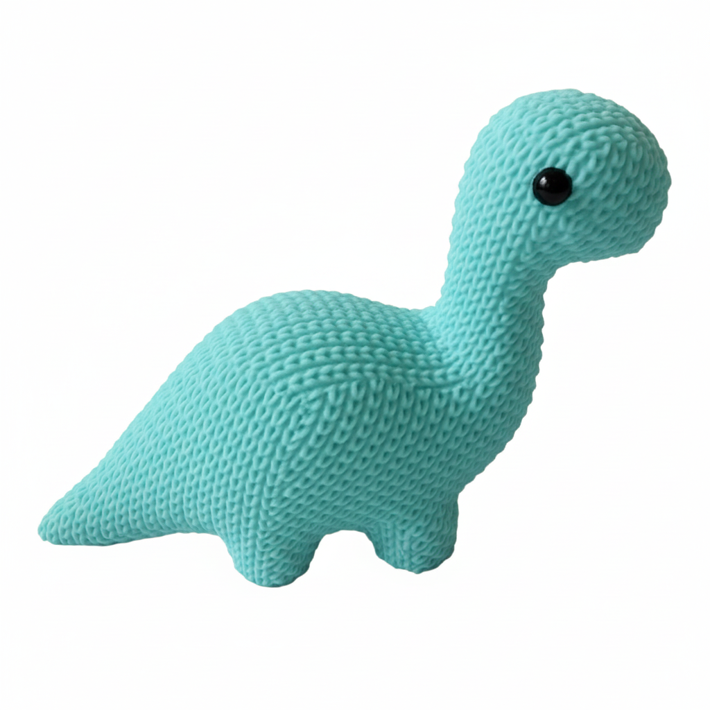 Light Aqua Blue Brachiosaurus