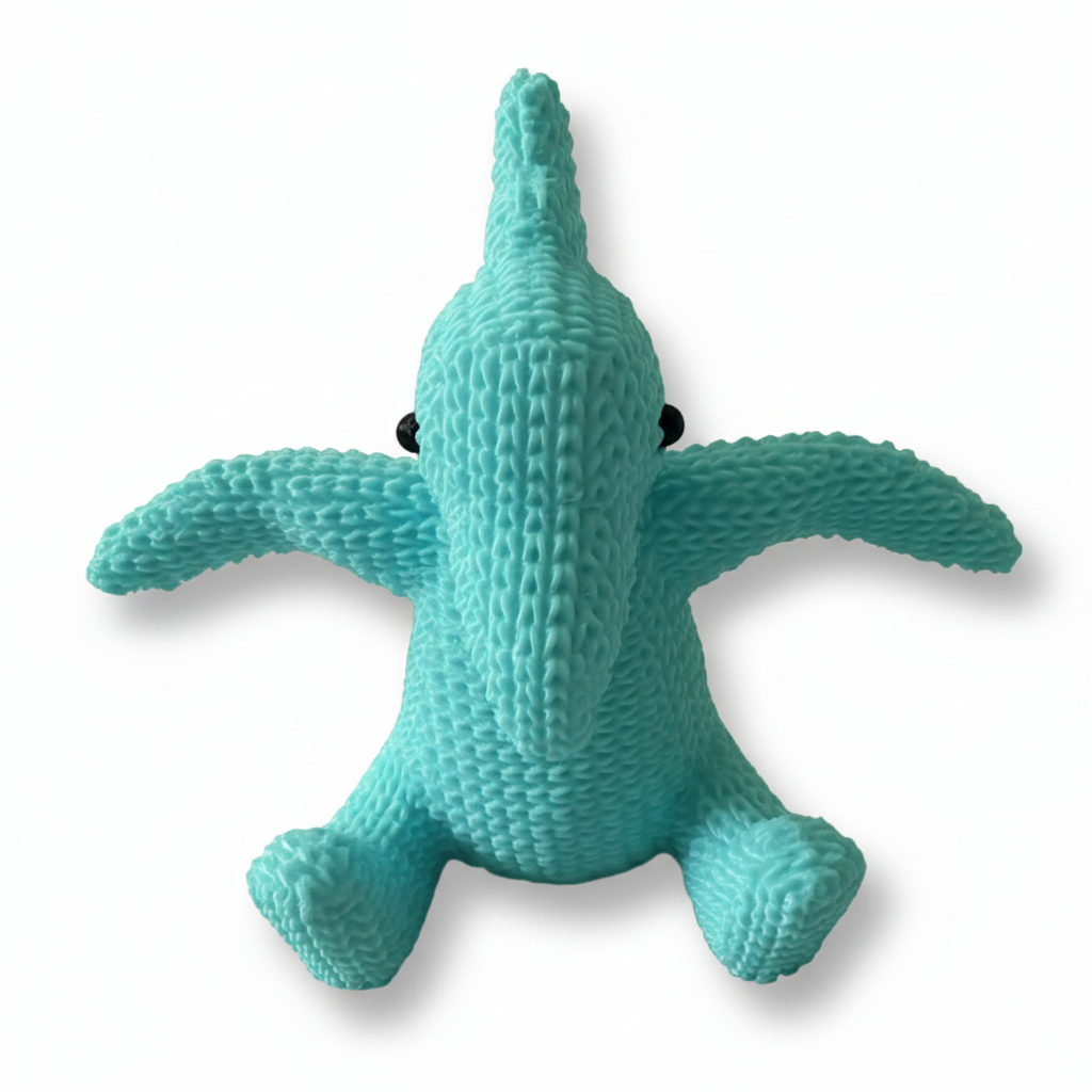 Light Aqua Blue Pterodactyl