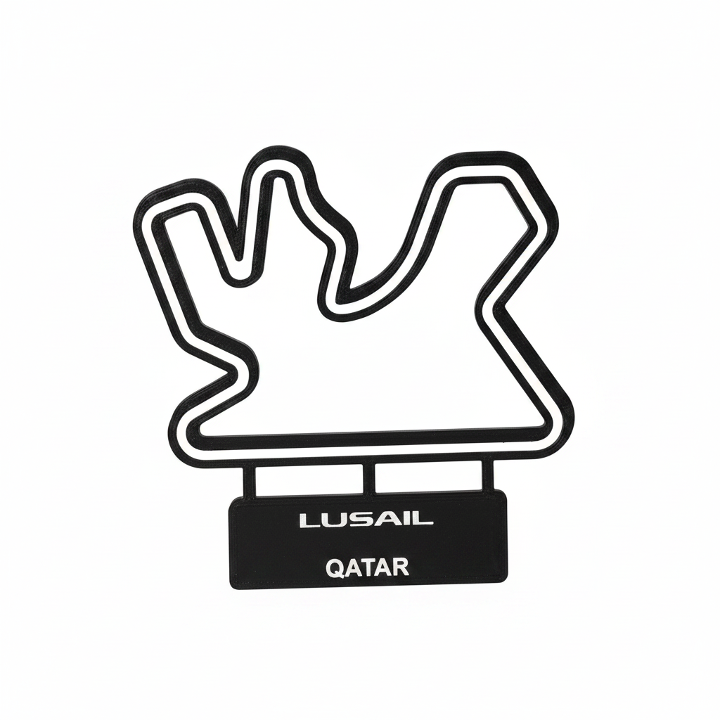 Lusail Qatar F1 Track Art