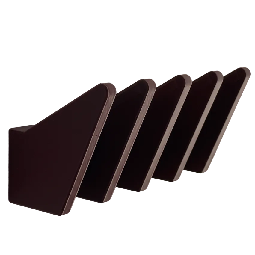 Magazine holder in dark mahogany