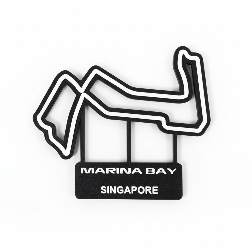 Marina Bay Singapore F1 Track Art