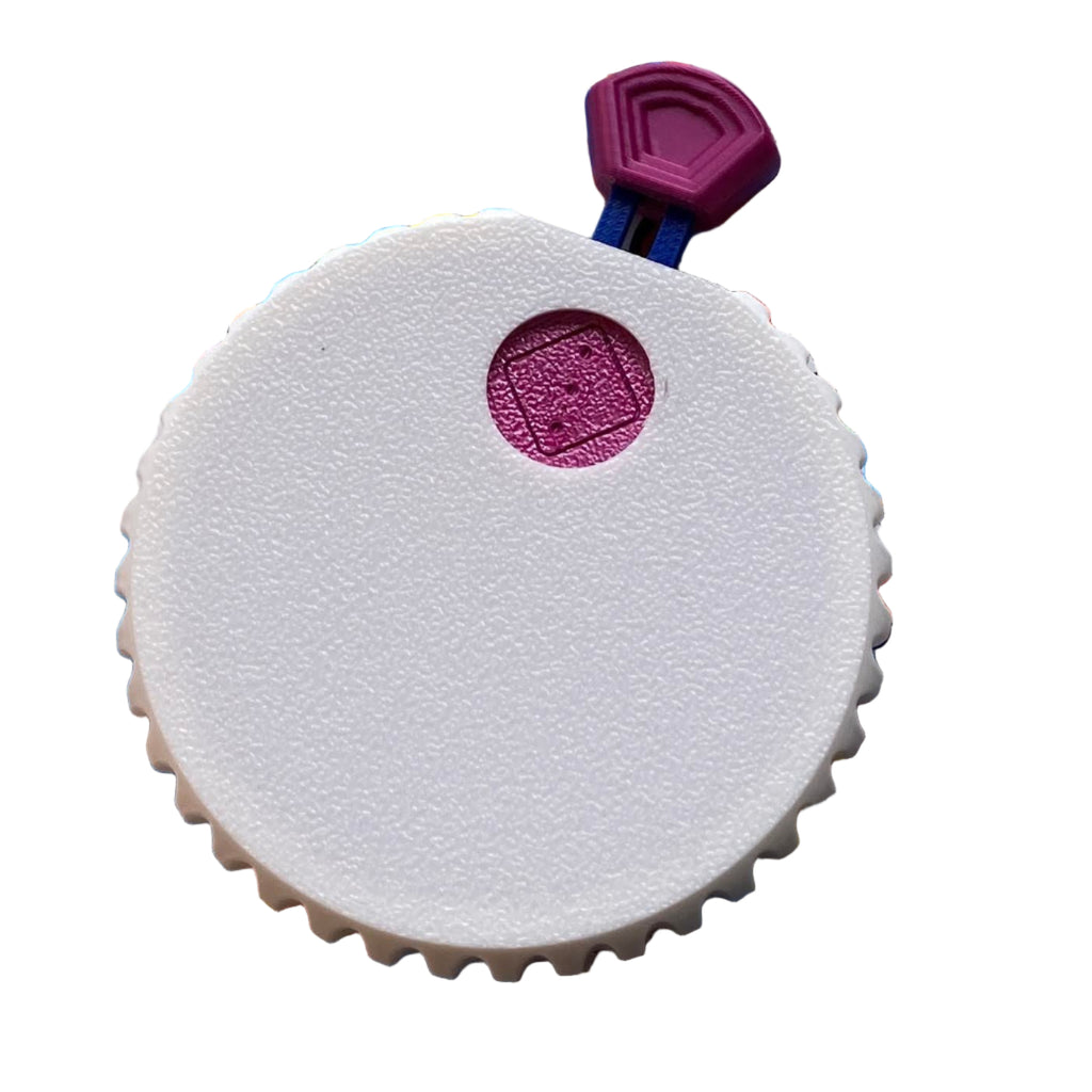 white and pic mechanical dice 