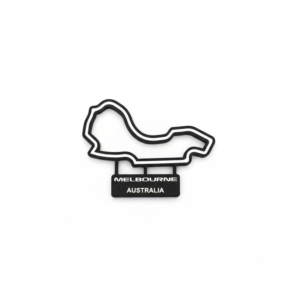 Melbourne Australia F1 Track Art - Larger
