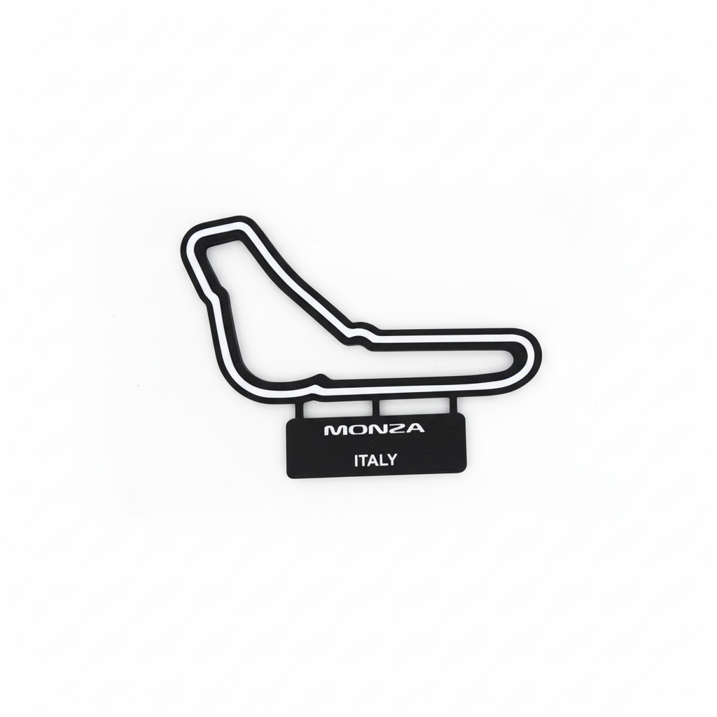 Monza Italy F1 Track Art - Corrected