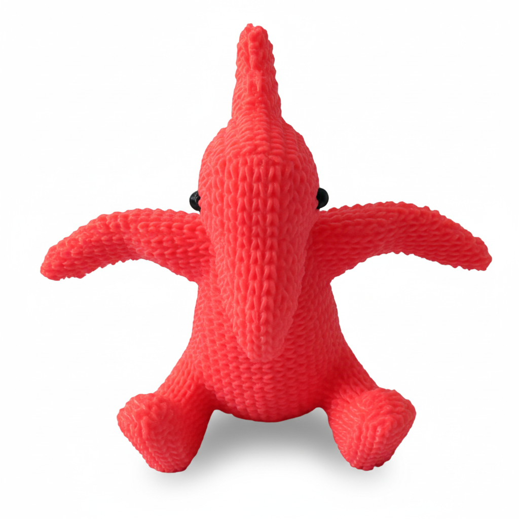 Pterodactyl in knit texture