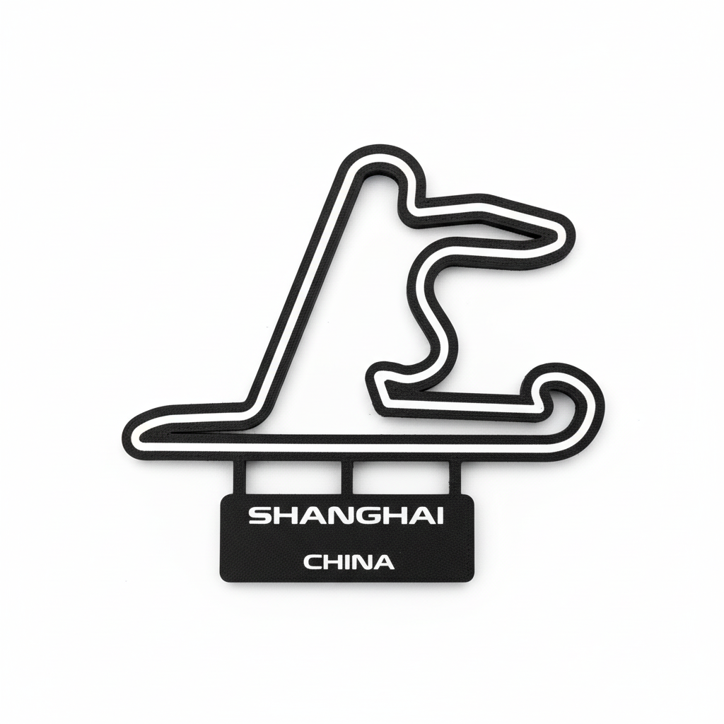 Shanghai China F1 Track Art - Clean