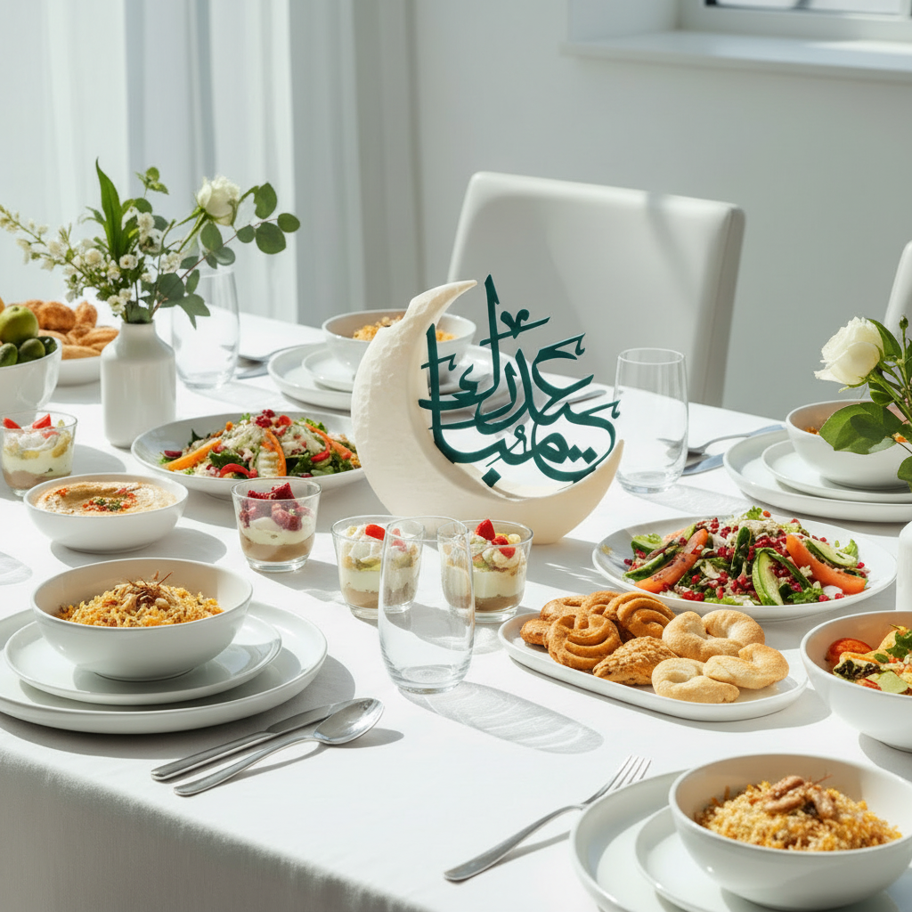 Square format Eid table setting