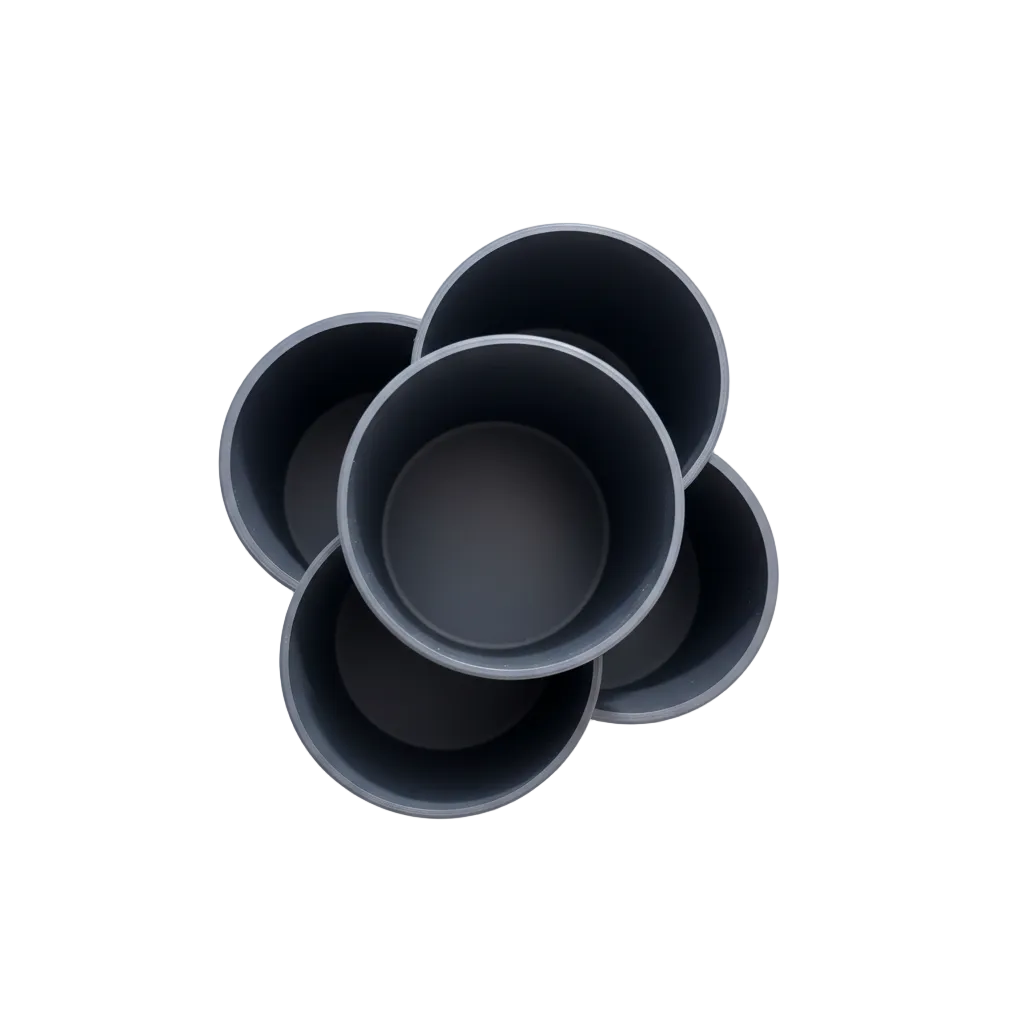 Stationery holder top view - darker grey