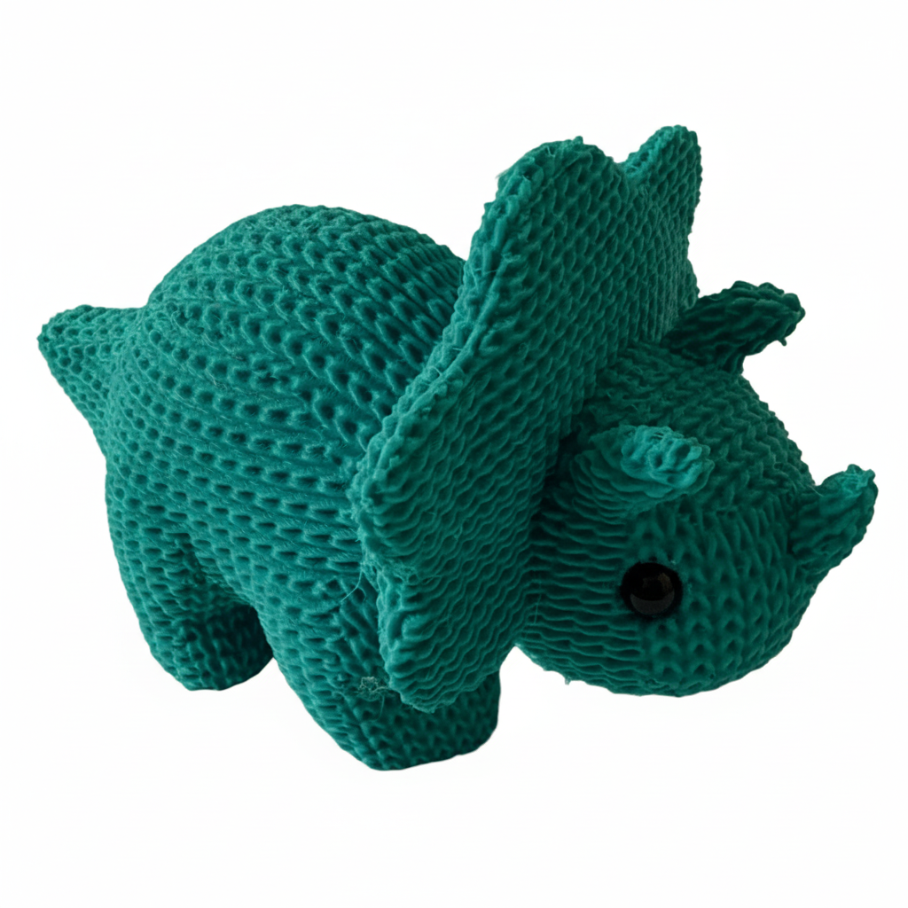 Teal Green Triceratops
