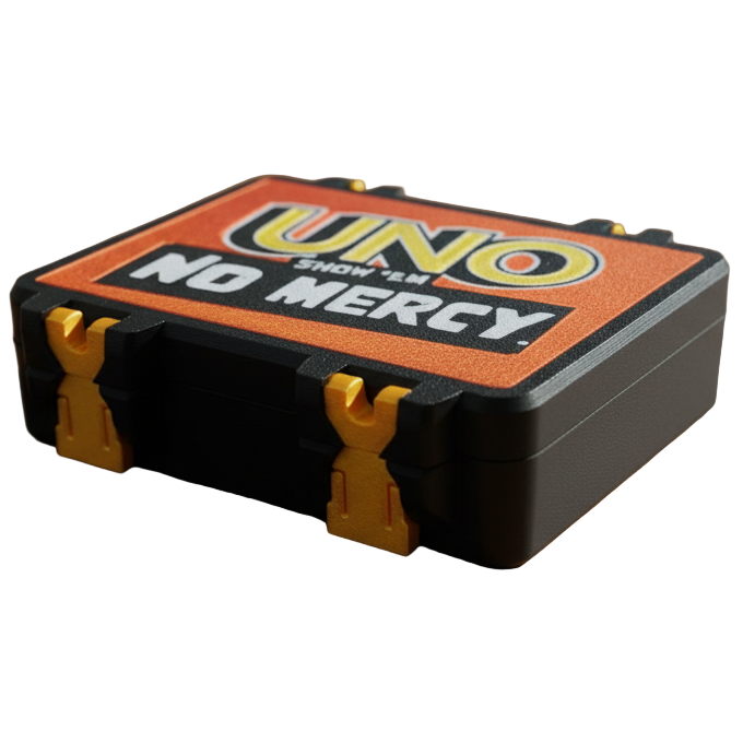 UNO No Mercy card game box 