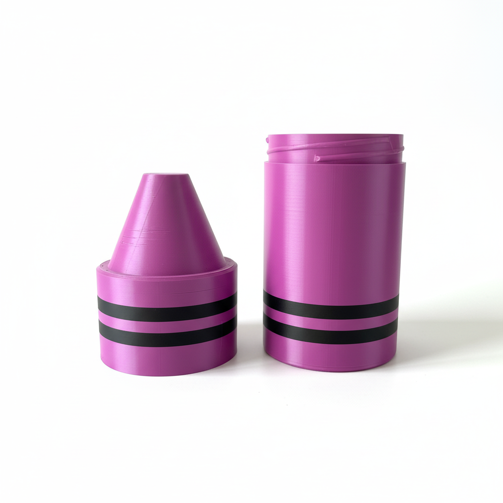 White background - Storage crayon with container