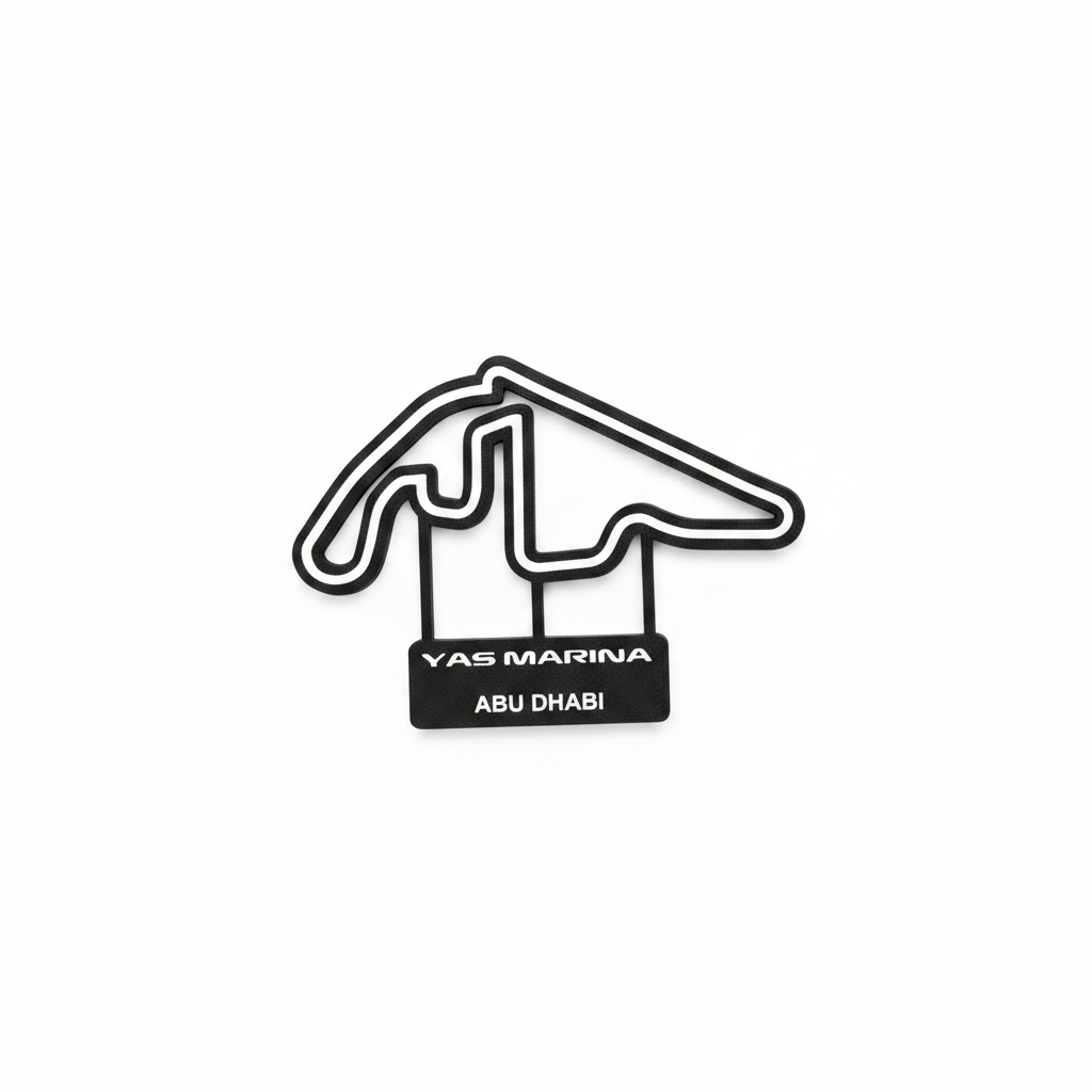 Yas Marina Abu Dhabi F1 Track Art